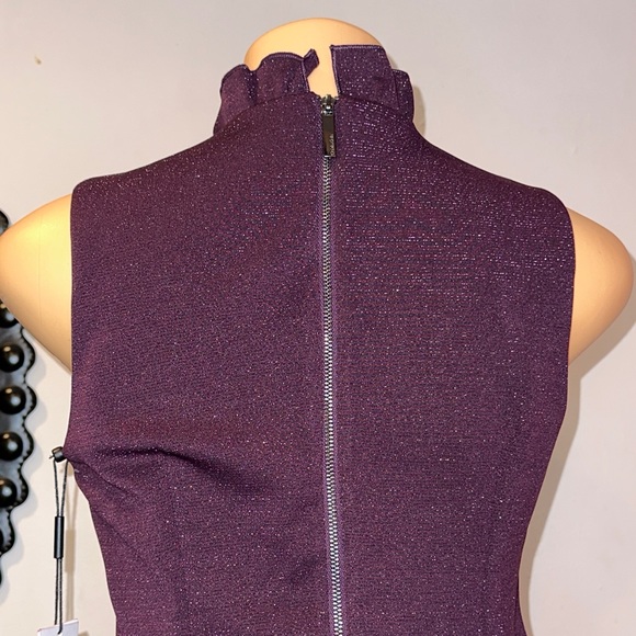 NWT SPARKLY CALVIN KLEIN DRESS SIZE 8P ELEGANT LOOKING WITH NECK SURROUNDING - Picture 11 of 16